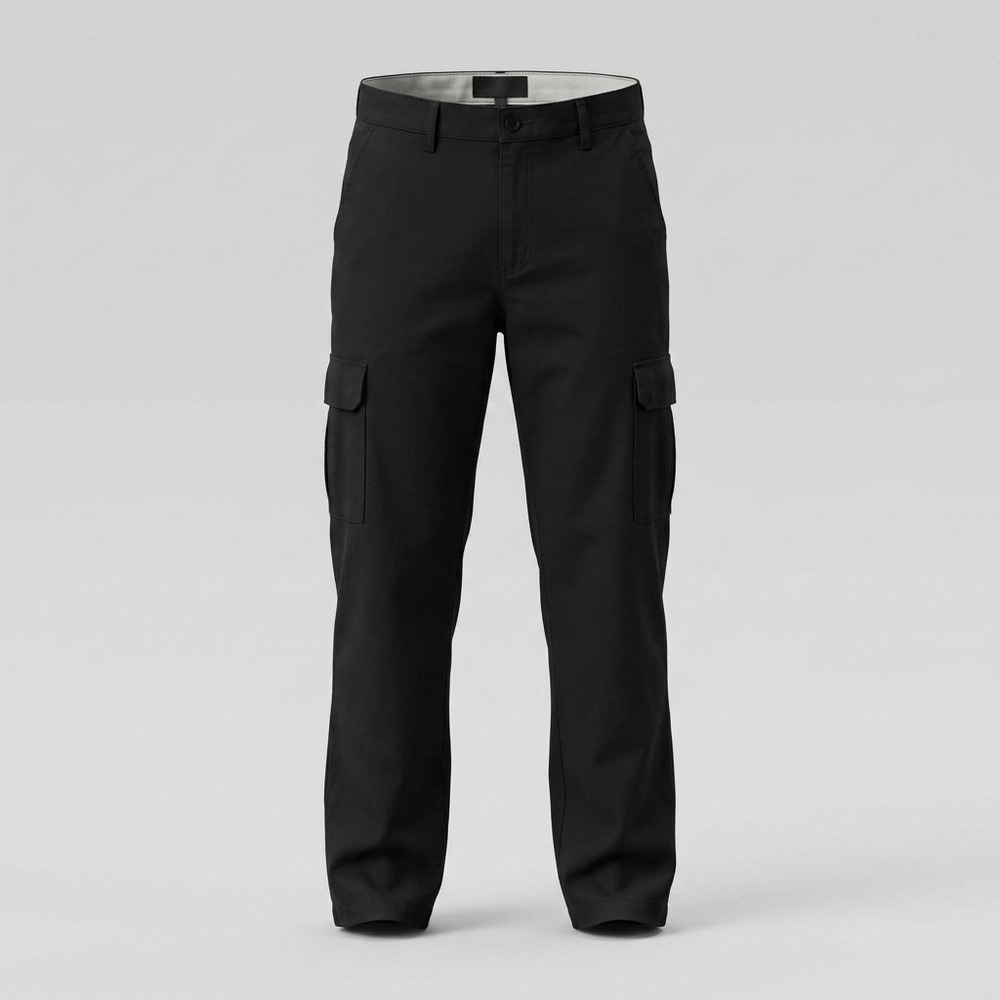 Red Kap Cargo Pants Mens 36 Work Utility Black Solid Straight Fit Modern 80s